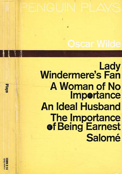 Plays - Oscar Wilde - copertina