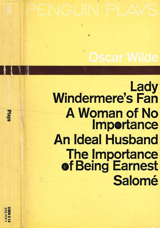 Plays - Oscar Wilde - copertina