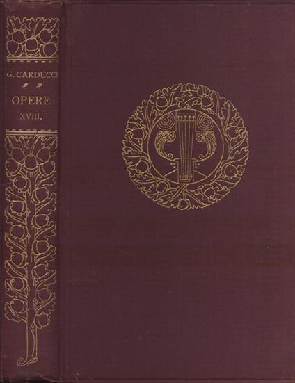 Archeologia poetica - Giosuè Carducci - copertina