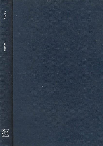 I passeri - Giuseppe Dessì - copertina