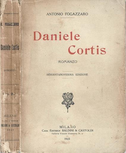 Daniele Cortis - Antonio Fogazzaro - copertina