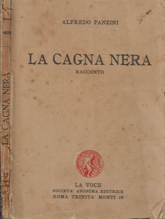 La cagna nera - Alfredo Panzini - copertina