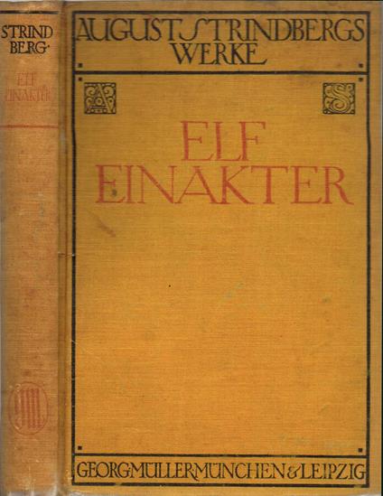 Elf Einakter - August Strindberg - copertina