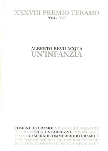 Un'infanzia - Alberto Bevilacqua - copertina