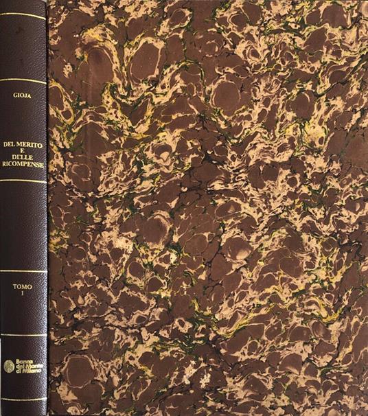 Del merito e delle ricompense tomo I - Melchiorre Gioia - copertina