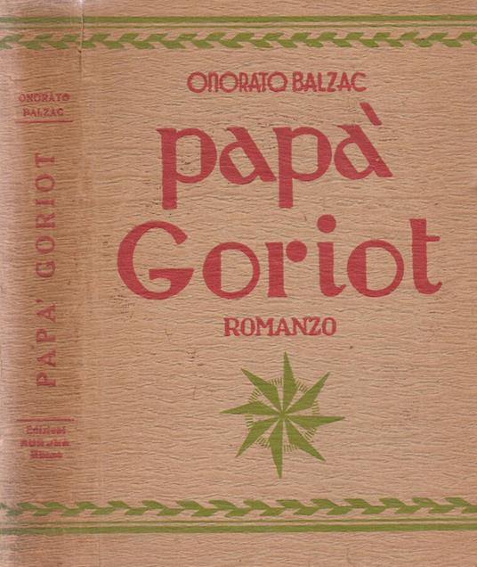 Papà Goriot - Honoré de Balzac - copertina
