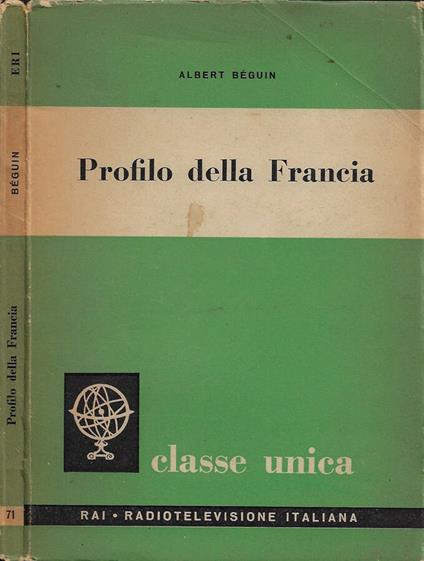 Profilo della Francia - Albert Béguin - copertina