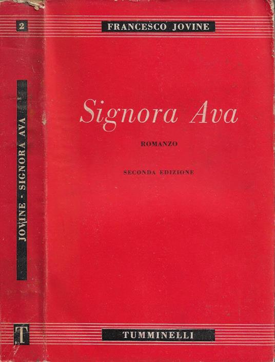 Signora Ava - Francesco Jovine - copertina