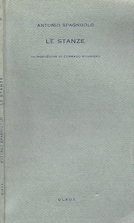 Le stanze - Antonio Spagnuolo - copertina