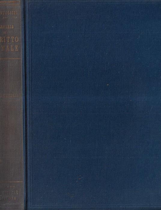 Manuale di diritto penale - Francesco Antolisei - copertina