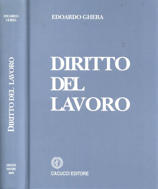 Diritto del lavoro - Edoardo Ghera - copertina