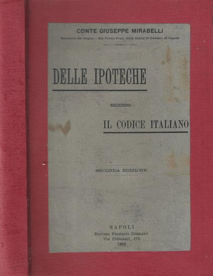 Delle ipoteche - Giuseppe Mirabelli - copertina