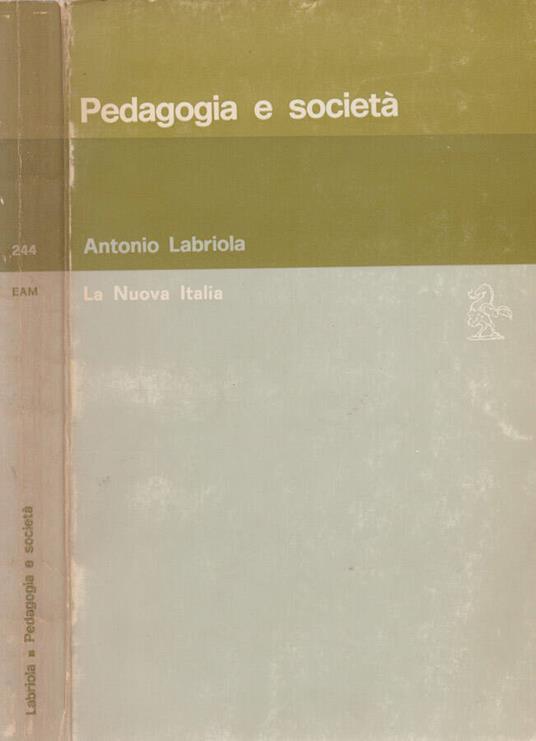 Pedagogia e società - Antonio Labriola - copertina