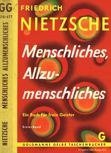 Menschliches allzumenschhliches - Friedrich Nietzsche - copertina
