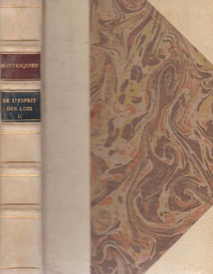 De l'esprit des lois - Charles L. de Montesquieu - copertina