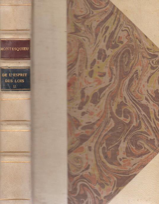 De l'esprit des lois - Charles L. de Montesquieu - copertina