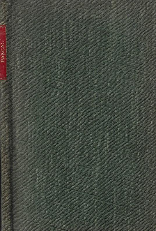 Les provinciales - Blaise Pascal - copertina