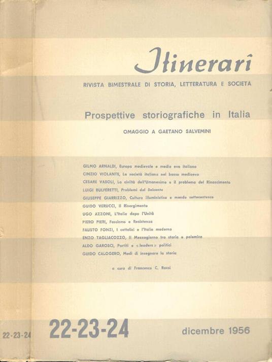 Prospettive storiografiche in Italia - Francesco C. Rossi - copertina