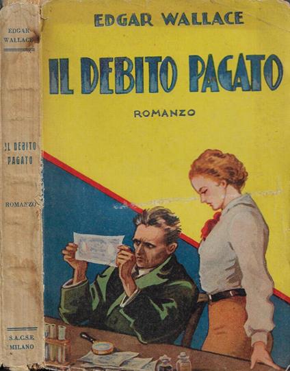 Il debito pagato - Edgar Wallace - copertina