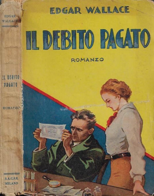 Il debito pagato - Edgar Wallace - copertina