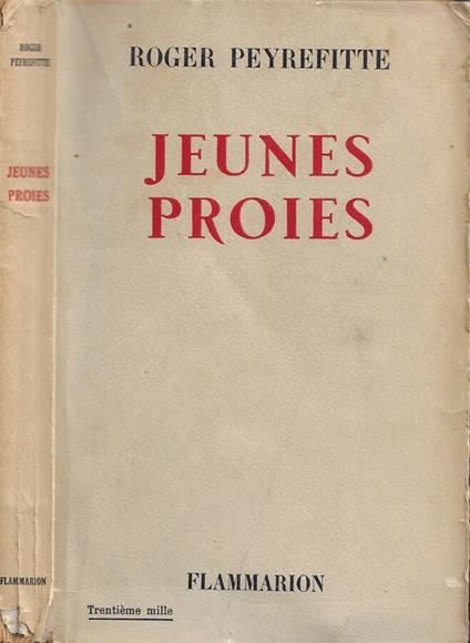 Jeunes Proies - Roger Peyrefitte - copertina