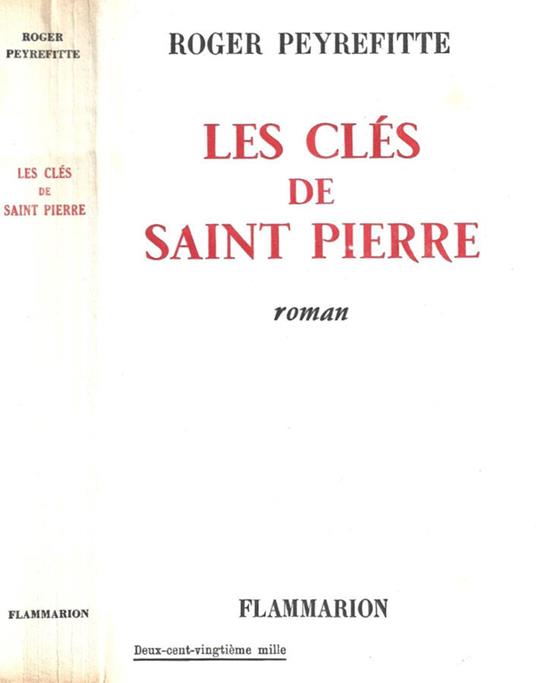 Les cles de saint Pierre - Roger Peyrefitte - copertina