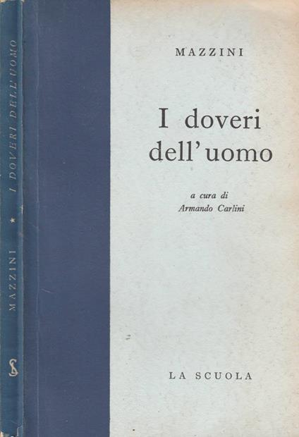 I doveri dell'uomo - Giuseppe Mazzini - copertina