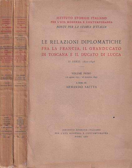 Le relazioni diplomatiche - Armando Saitta - copertina