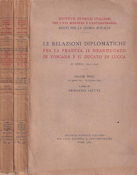 Le relazioni diplomatiche - Armando Saitta - copertina