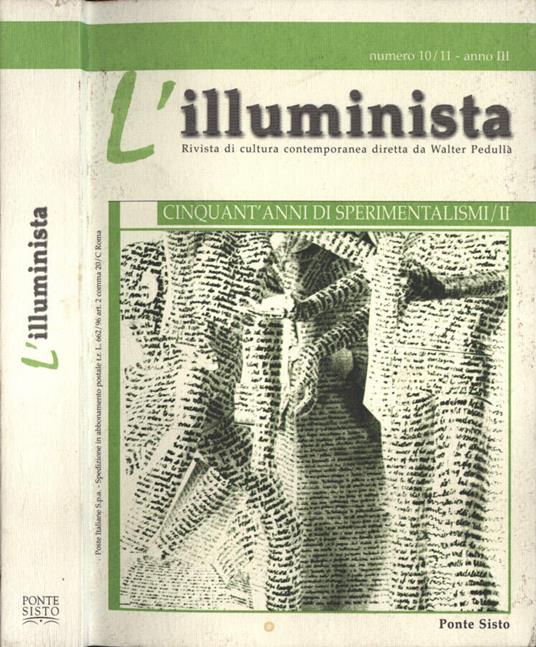 L' illuminista Anno III nn. 10 - 11 - copertina