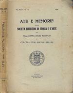 Atti e memorie della società Tiburtina di storia e d'arte