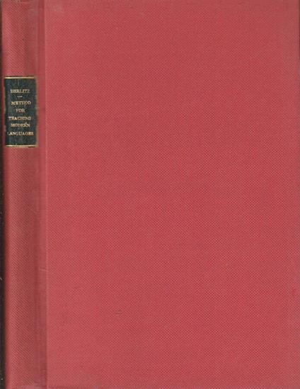 Method for teaching modern languages - M. D. Berlitz - copertina