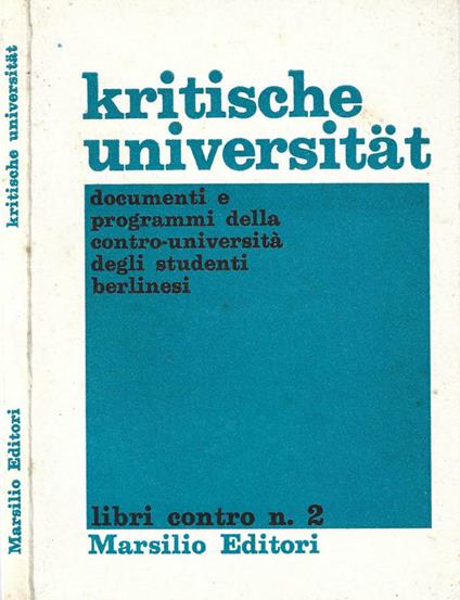 Kritische universitat - copertina