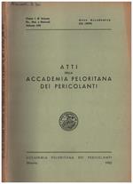 Atti della Accademia Peloritana dei Pericolanti vol LVII- CCL ( 1979)