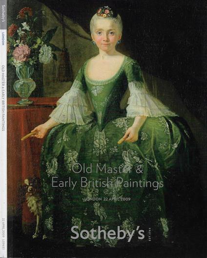 Old Master & Early British Paintings (Sotheby's - Auction in London, Wednesday 22 April 2009) - copertina