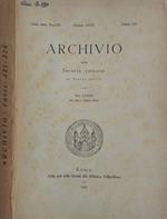 Archivio della Società Romana di Storia patria. Vol. LXXXI Anno 1958