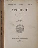 Archivio della Società romana di Storia patria. Vol. XCV Anno 1972