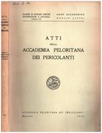 Atti della Accademia Peloritana Dei Pericolanti vol. LII- CCXLIV (1972)