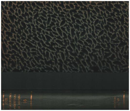 Atti della Reale Accademia Peloritana vol. XXXVI - copertina