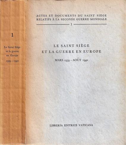 Le saint siège et la guerre en Europe - copertina