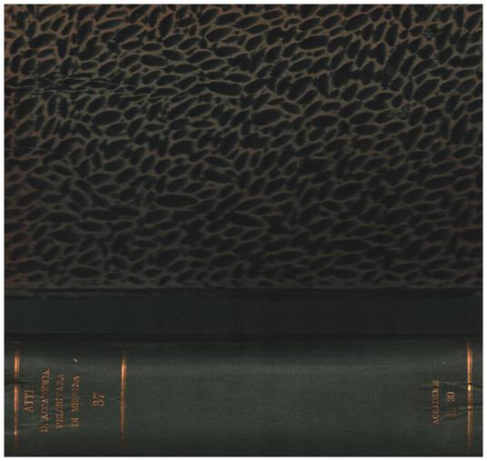 Atti della Reale Accademia Peloritana vol XXXVII - copertina