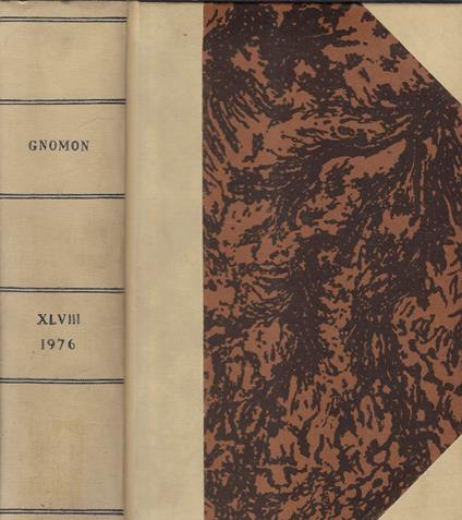 Gnomon, volume XLVIII, 1976 - copertina