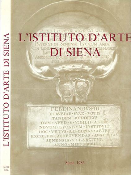 L' Istituto d'arte di Siena - copertina