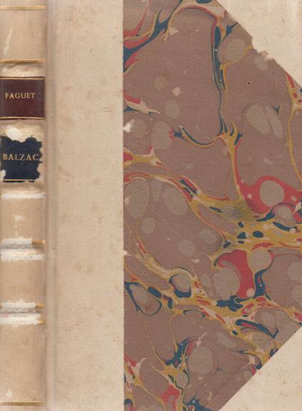 Balzac - Émile Faguet - copertina