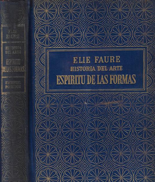 El espiritu de las formas - Élie Faure - copertina