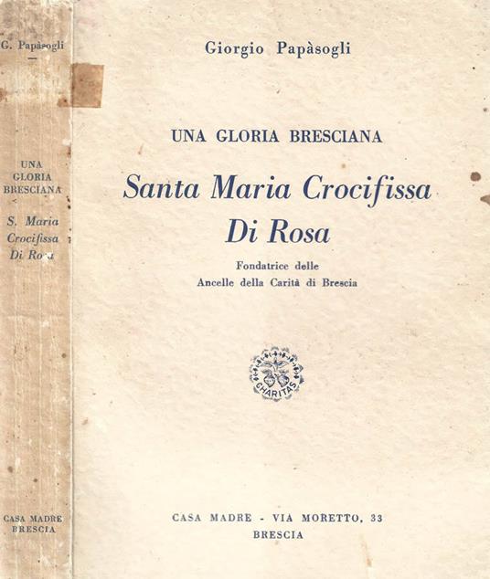 Santa Maria Crocifissa di Rosa - Giorgio Papasogli - copertina