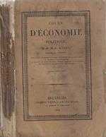 Cours d'Économie Politique - Année 1836-1837
