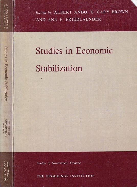 Studies in economic stabilization - copertina
