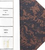 Studies in Philology. Volume LXXII, 1975