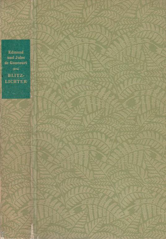 Blitzlichter - copertina